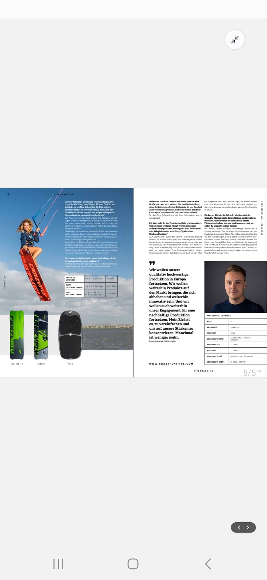 Une de magazine kitesurf